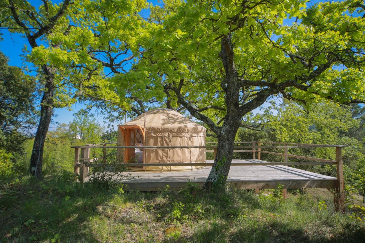 Bed and Breakfast Les Yourtes De Provence Saint-Paulet-de-Caisson Exteriér fotografie